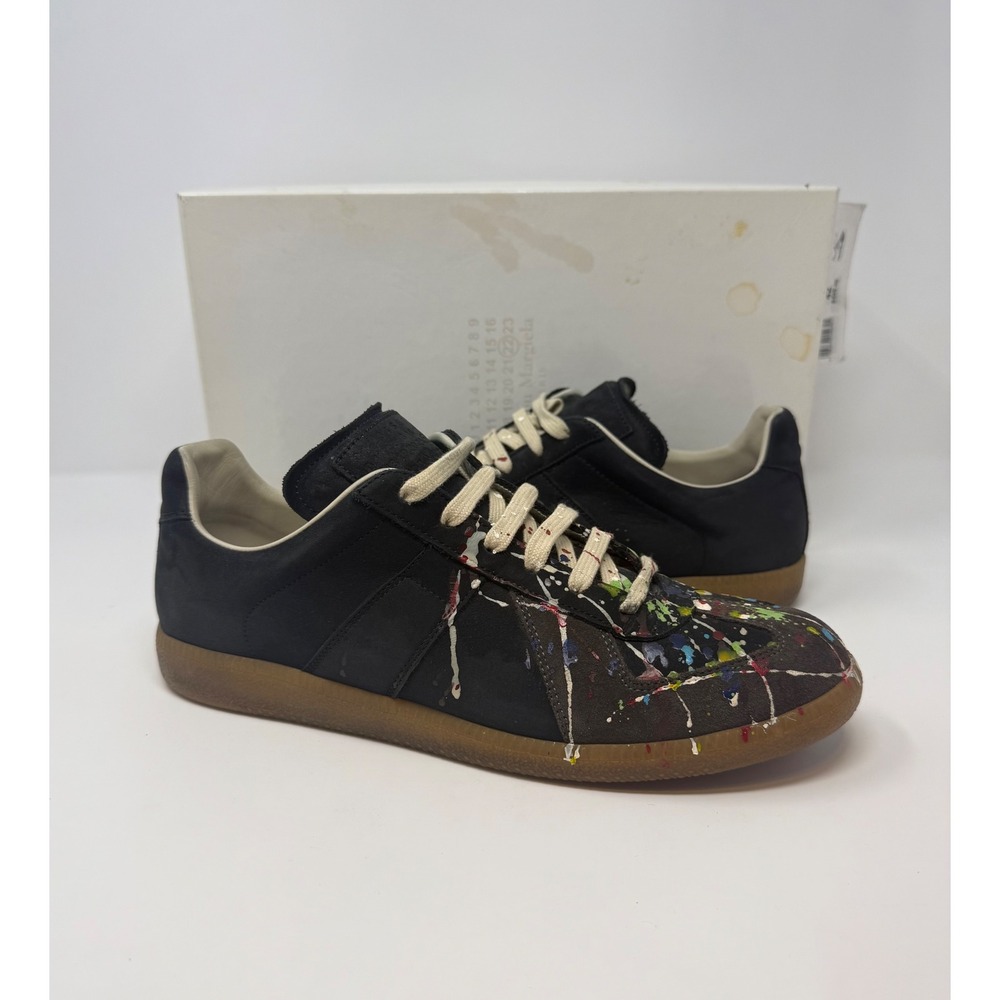 Maison Margiela Paint Splatter Replica GAT Black Size 9 US 42 EU